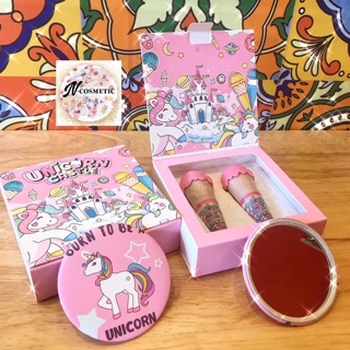 [Set 2c Tặng Gương Mini] Son Que Kem Siêu Lì, Mềm, Mượt Môi Unicorn Castle