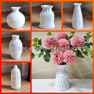Lọ hoa sứ sương Bát Tràng cỡ nhỏ - nhiều mẫu