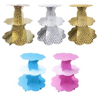 Kệ bánh sinh nhật cupcake 3 tầng trang trí Sinh Nhật decor