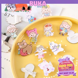 Ghim cài áo Ghim cài balo hoạt hình dễ thương - Huy hiệu cài áo cute nhiều mẫu ( giao NGẪU NHIÊN)