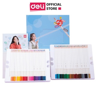 Bút chì màu gốc dầu cao cấp Deli - 48 màu - 1 Hộp - 68112