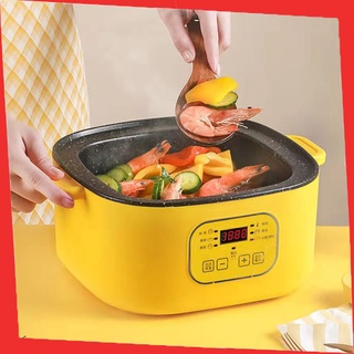 Nồi Lẩu Mini, ca nấu mì, đa năng, Nấu Cơm, chiên, hấp 26cm-Bảo hành 12 tháng