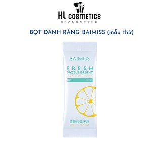 MẪU THỬ  Bột Làm Trắng Răng BAIMISS, Chăm Sóc Răng Miệng &amp; Làm Hơi Thở Thơm Mát 1.5g BMYR76