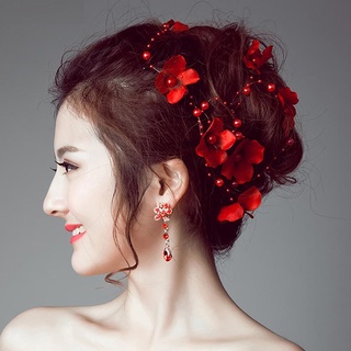 FOLLOW TẶNG 3KHÀNG CÓ SẴN Chuỗi hạt ngọc trai giả đính hoa đội đầu cho nữ đáng yêu thanh lịch CHỌN MẪUVOUCHER 100K