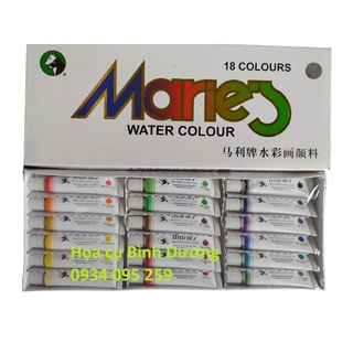 Màu nước Maries hộp 24 màu tuýp 12ml