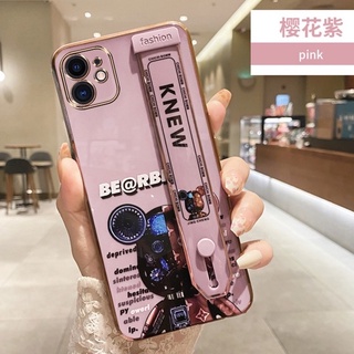 Ốp Điện Thoại Silicon Chống Sốc Hình Gấu Kèm Dây Đeo Cho iPhone 7 plus 8 plus x xs max xr 11 pro max 12 pro max 13 pro max