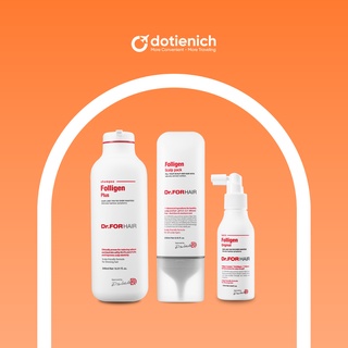 Bộ dầu gội, xả giảm rụng tóc và serum dưỡng tóc Dr.FORHAIR ngăn gãy rụng chuyên sâu