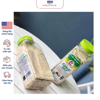 Gia vị bột tỏi muối ngò tây date 11/2023 Lawry’s Coarse Ground Garlic Salt with Parsley 935gr  - EDS Hàng Mỹ