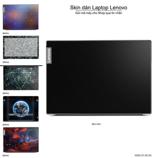 Skin dán Laptop Lenovo màu đen mịn