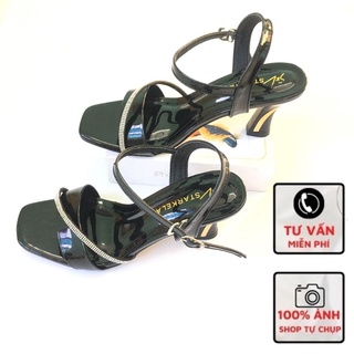 Sandal Cao Gót Dây Đính Đá (Gót Đẹp 7P ) Mã N13