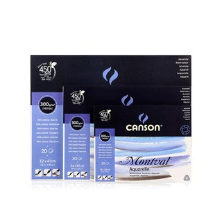 Giấy Canson Montval vẽ màu nước vân mịn ( vân cold ) định lượng 300gsm siêu dày đắp được 4-5 lớp