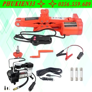 Bộ kích gầm ô tô 12V - Máy bắn ốc - Bơm lốp ô tô - Thương hiệu ROGTZ