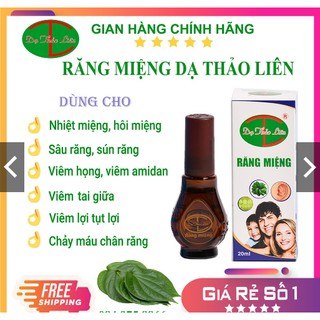 Tinh Dầu Răng Miệng - Dạ Thảo Liên Hỗ Trợ Trị Hôi Miệng, Sâu Răng, Viêm Lợi
