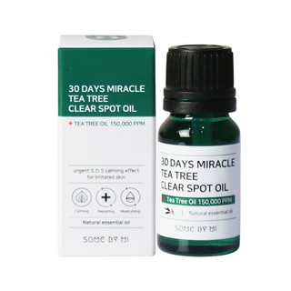 Tinh dầu hỗ trợ giảm mụn chiết xuất tràm trà Some By Mi 30 days miracle tea tree clear spot oil 10ml