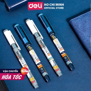 Bút gel học sinh NASA Deli - nắp đậy - ngòi 0.5mm - Bút bi nước - A624