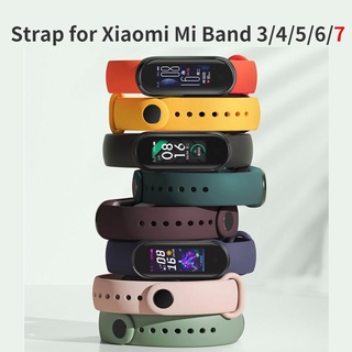 Dây Silicone Thay Thế Cho Xiaomi Band 7 6 Xiaomi Mi Band 5 4 Xiaomi Xiaomi 3/4/5/6/7