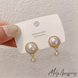 Bông tai ngọc trai nhân tạo kiểu dáng cổ điển sang trọng tinh tế dành cho nữ - Mely N08