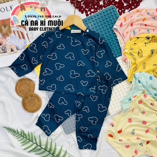 SIZE ĐẠI 7-26KG Bộ dài Minky-mom Nút Vai Thun Lạnh hoạ tiết Hoạt Hình đáng yêu cho bé gái, bé trai