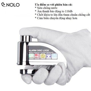 Khóa Đĩa Xe Máy, Xe Đạp Cảm Biến Báo Động Chống Cắt Chống Nước Đạt Chuẩn CE ROSH