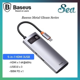 Hub chuyển đa năng Baseus - Hỗ trợ truyền data 5Gbps - Xuất hình ảnh 4K60Hz - Tương thích tốt - Chính Hãng