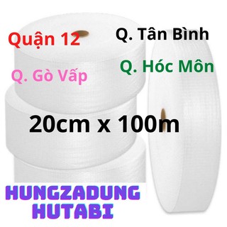 [ 20cm x 100m ] Cuộn Xốp Khí Chống Sốc -Màng Xốp Hơi - Xốp Nổ - Gói Hàng -Đóng Bọc Hàng-Chống Sốc Bóng Khí Xốp chống sốc