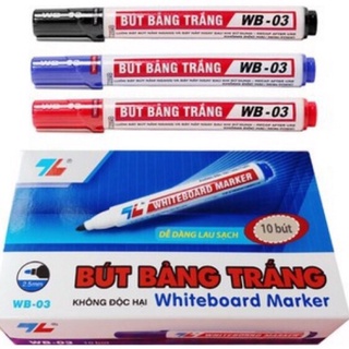 Combo 10 cây Bút lông bảng Thiên Long WB-03, Bút dạ bảng, Bút dạ xóa được - Soleil Home
