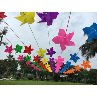 100 chong chóng nhựa 5 cánh Dây treo