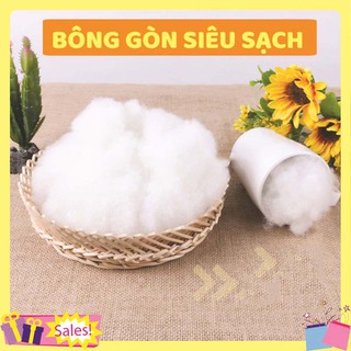 Bông gòn trắng tinh khiết nhồi thú bông, nhồi gối.