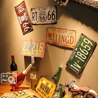 Bảng thiếc vintage decor cửa hàng, chụp ảnh, trang trí nhà cửa