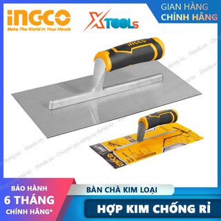 Bàn chà xây dựng INGCO HPT28138 13x28cm, bay chà hồ góc cạnh, bay hồ kim loại chống rỉ sét, tay cầm abs chống trơn trượt