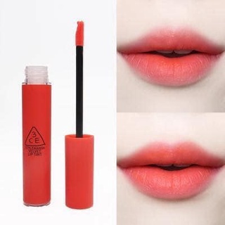 Son 3CE velvet lip tint màu san hô neon
