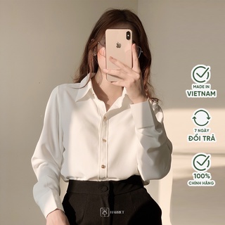 [Mã BMBAU50 giảm 7% đơn 99K] Áo sơ mi nữ lụa mềm cổ đức Lucci Harriet