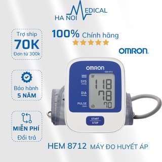 [CHÍNH HÃNG - HEM-8712] Máy Đo Huyết Áp Omron Tự Động Bắp tay HEM-8712 - BẢO HÀNH 5 NĂM