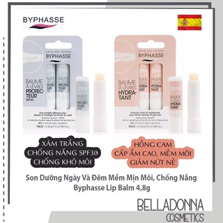 Son Dưỡng Ngày Và Đêm Dưỡng Ẩm, Mềm Mịn Môi, Chống Nắng Byphasse Lip Balm 4,8g