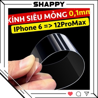 Kính Cường Lực IPhone Siêu Mỏng 0.1MM Không Viền 6/6Plus/7/8/7Plus/8Plus/X/XS/XR/XsMax/11Pro/11/11ProMax [Shappy Shop]