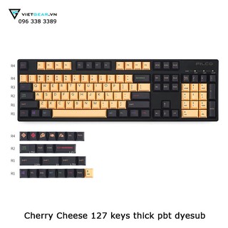 Bộ nút bàn phím Cherry Cheese thick pbt in dyesub 127 nút