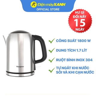 [Mã ELHADEV giảm 4% đơn 300K] Bình đun siêu tốc Kangaroo 1.7 lít KG-353