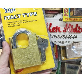 Ổ khóa chống cắt 60mm YOFI màu vàng