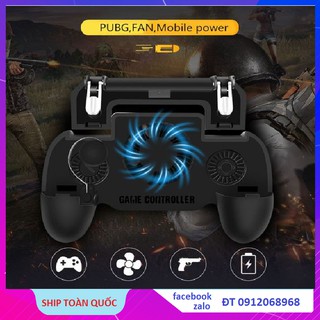 Tay Cầm Chơi Game PUBG Tích Hợp Tản Nhiệt Và Sạc Dự Phòng Cho Điện Thoại Iphone Android