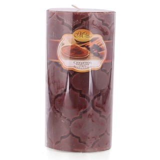 Nến thơm décor quả trám D7H15 Miss Candle NQM5012 7 x 15 cm (Nâu đậm, hương mocha)