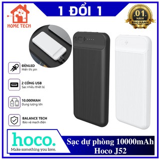 Pin Sạc Dự Phòng 10000mAh Hoco J52 Chính hãng
