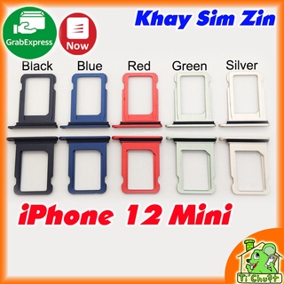 Khay SIm iPhone 12 Mini 5.8" ZIN có Ron Chống Nước &amp; Lẫy Giữ Sim