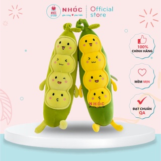 Thú Bông Hạt Đậu Cảm Xúc Lông Mịn (Vàng - Xanh Lá) Size Vừa - NHÓC