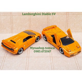 Đồ chơi mô hình tĩnh xe tomica premium không hộp - Lambor Diablo SV - màu cam