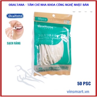 Combo 3 gói tăm chỉ nha khoa Oraltana (150 chiếc) - Tăm chỉ tiện lợi