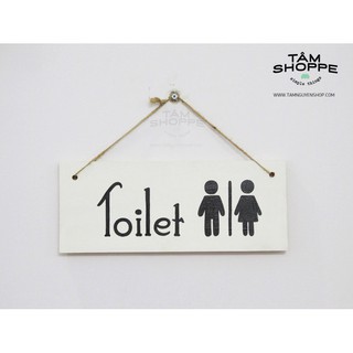 [VẼ TAY] Bảng treo cửa Nhà vệ sinh Toilet