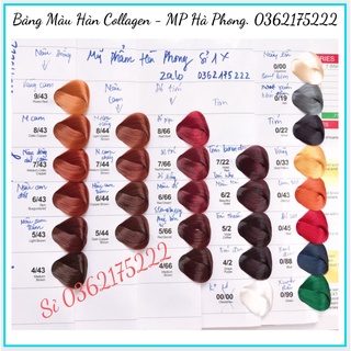 Bảng màu thuốc nhuộm tóc