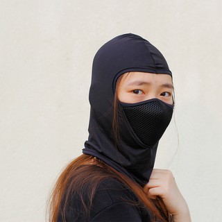 Khăn trùm đầu Swat Ari màu đen,Khăn Swar 3in1,Khăn ninja thun lạnh