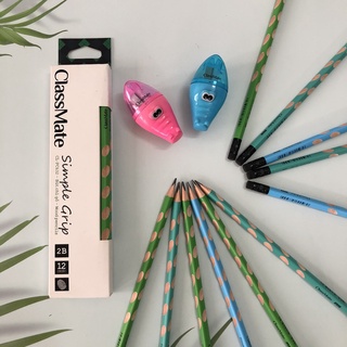 (12c) Bút chì gỗ 2B định vị tay cầm - dòng cơ bản - Classmate Simple Grip PC632 luyện bé cầm đúng cách - vpp Diệp Lạc