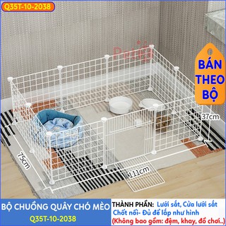 Quây chuồng chó mèo Petoka lắp ghép nuôi thú cưng sơn tĩnh điện giá rẻ
